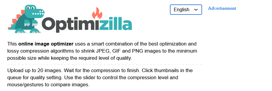optimizilla image optimization tool